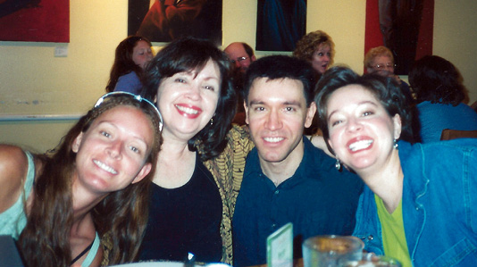 Pat Mora, second from left, with her children Cissy, Bill, and Libby