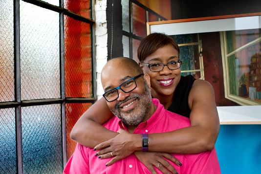 James Ransome and Lesa Cline-Ransome. Photos courtesy of James Ransome and Lesa Cline-Ransome.