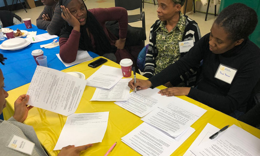 FAB members weigh in on what they would like to see covered in the Family Co-Op curriculum, as well as what they would like to celebrate about Brownsville.
