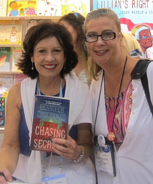 Once a fangirl, always a fangirl: I was thrilled to meet Newbery Honor Winner Gennifer Choldenko at the ALA Annual Conference in 2015. Her Al Capone series is one of my favorites. 