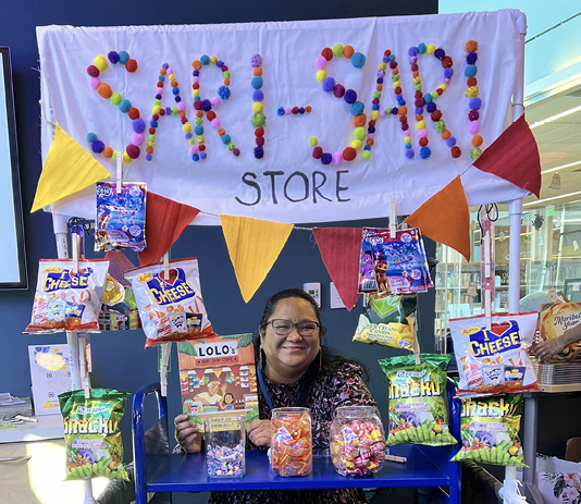 Sophia Lee at a presentation for her book Lolo’s Sari-Sari Store. 