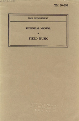 Cover of Technical Manual TM 20–250: Field Music, 1940.