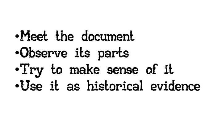 Slide 2. “Analyzing Documents,” DocsTeach