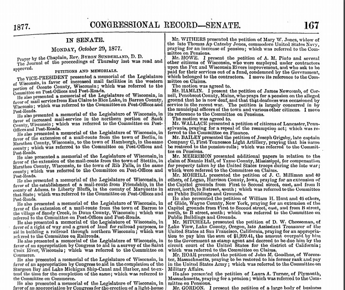 Congressional Record from ProQuest Congressional