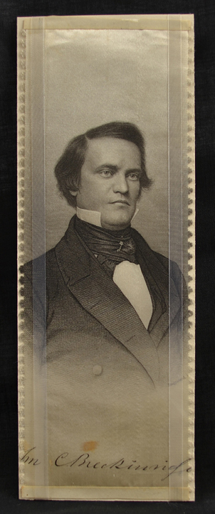 Figure 1. John C. Breckinridge Political Ribbon 1860.