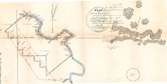 Image 3. Plat of the Colus Rancho. Transcript of Record—1864, v.2