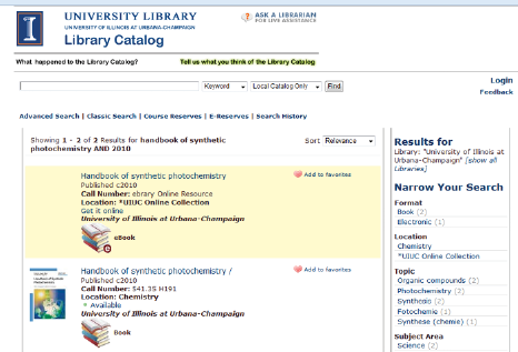 Figure 2. Example of a Record for an E-book versus a Print Copy of a Title