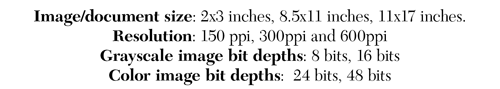 Figure 2. Experiment Variables Used to Test the Accuracy of the Still Image Formula