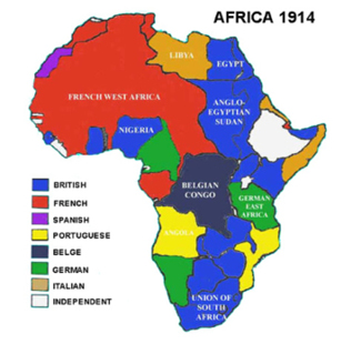 Partition of Africa, 1914