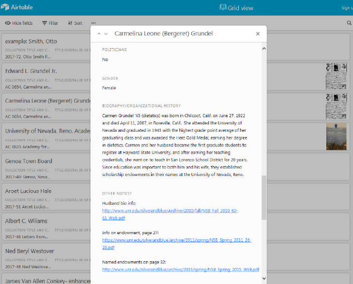 Figure 4. Portion of a Complete Airtable Questionnaire Form with Queue View in Background