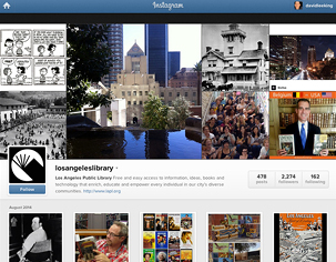 Figure 2.4. Los Angeles Public Library’s Instagram account