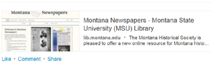 LinkedIn share of Montana Newspapers