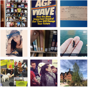 Search of MSU Library tagged location images on Instagram