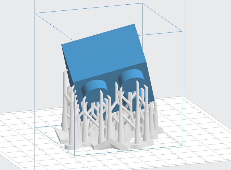Support structures for a Lego block