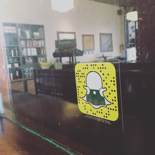 Figure 4.5. Snapchat sticker in a Starbucks