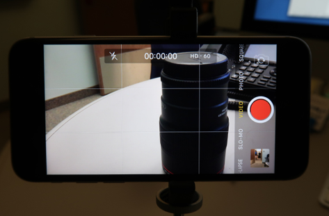Figure 3.2. Rule of Thirds on camera screen.