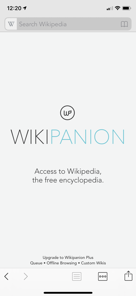 Wikipanion smartphone app