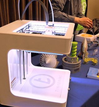 Figure 1. 3D printing was one of the most popular new technologies at the fair